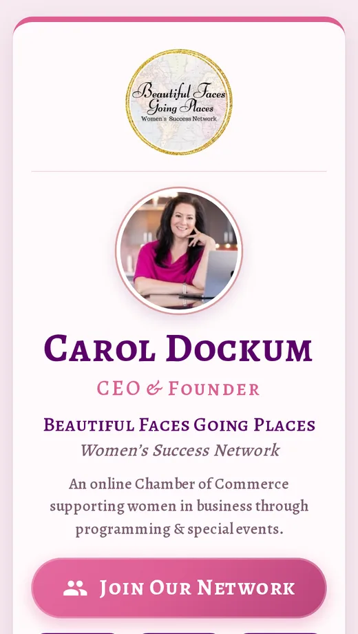 Carol Dockum's digital business card